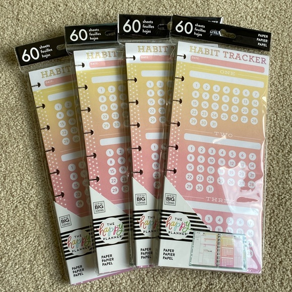 NEW! The Happy Planner Half Sheet Habit Tracker - Picture 1 of 3